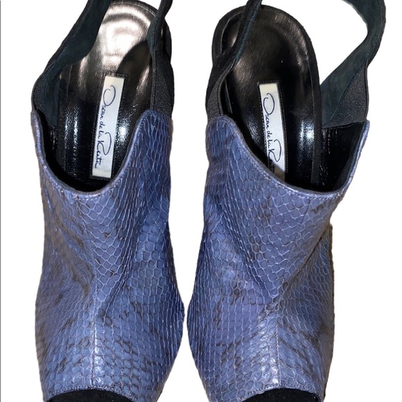 Oscar de la Renta slingback python heels size 40 - Picture 4 of 7